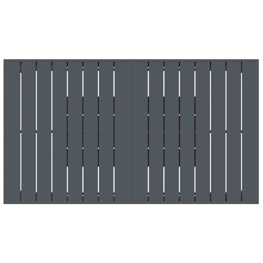 vidaXL Garten Essgruppe 7 pcs Schwarz Poly-Rattan