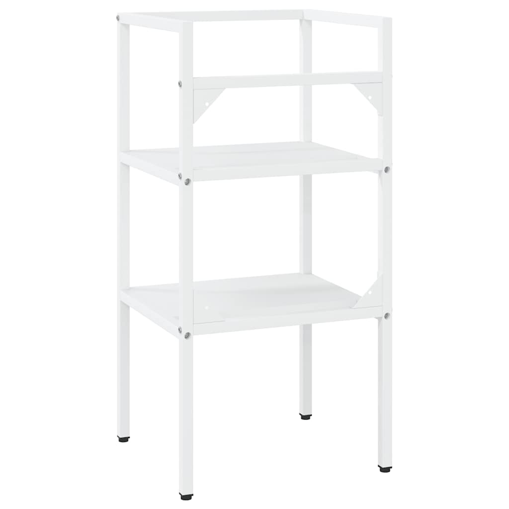 vidaXL Badezimmer Waschtischgestell Weiß 40x38x83 cm Eisen