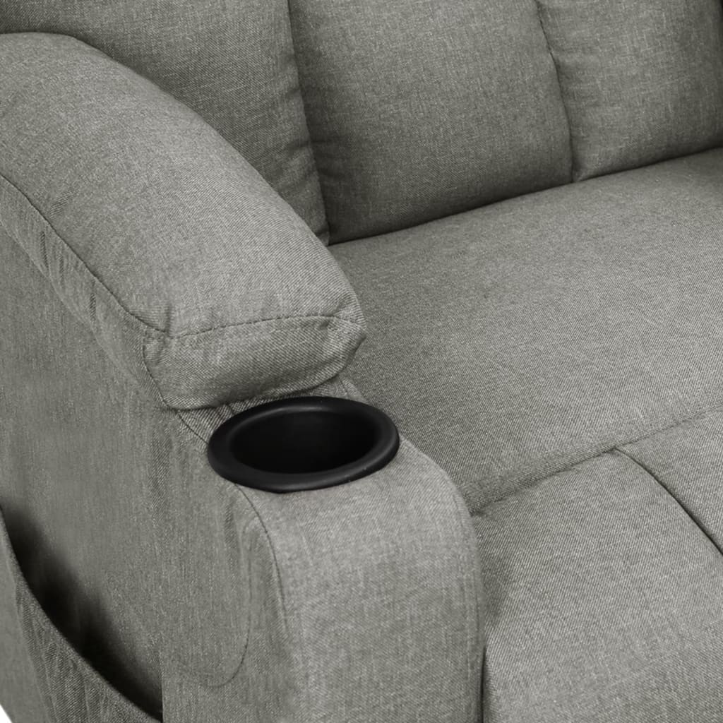 vidaXL Relaxsessel Hellgrau Stoff