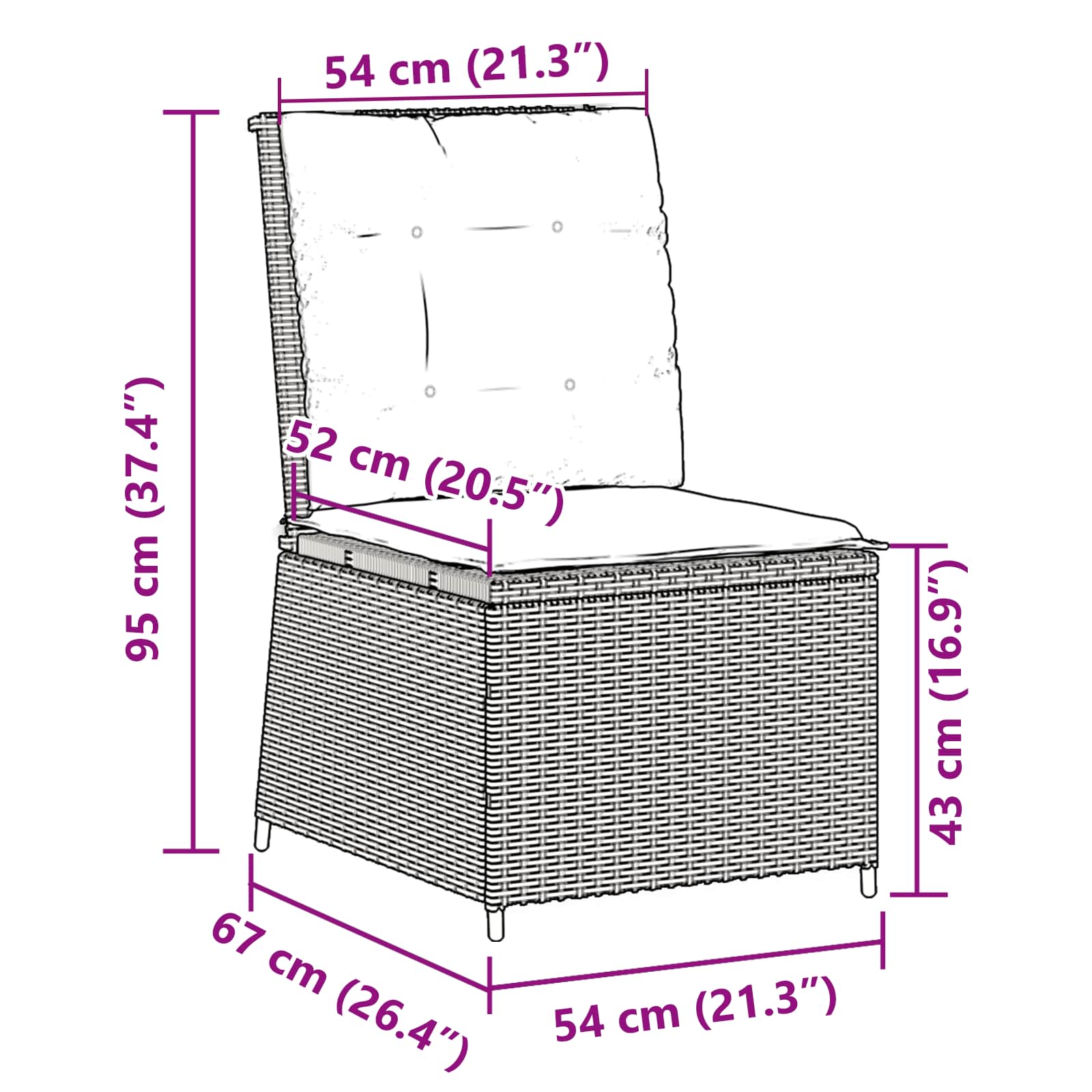 vidaXL Garten-Sofa mit Kissen Schwarz und Cremeweiß Poly-Rattan