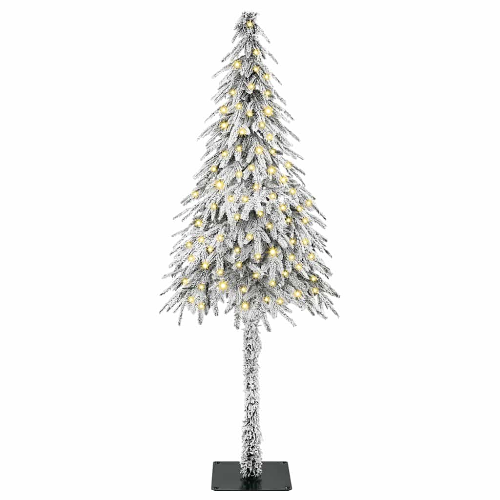 vidaXL Weihnachtsbaum mit 150 LEDs Weiß 120 cm PE und Stahl