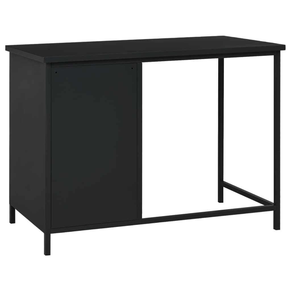 vidaXL Schreibtisch Industrie-Stil mit Schubladen Schwarz 105x52x75 cm