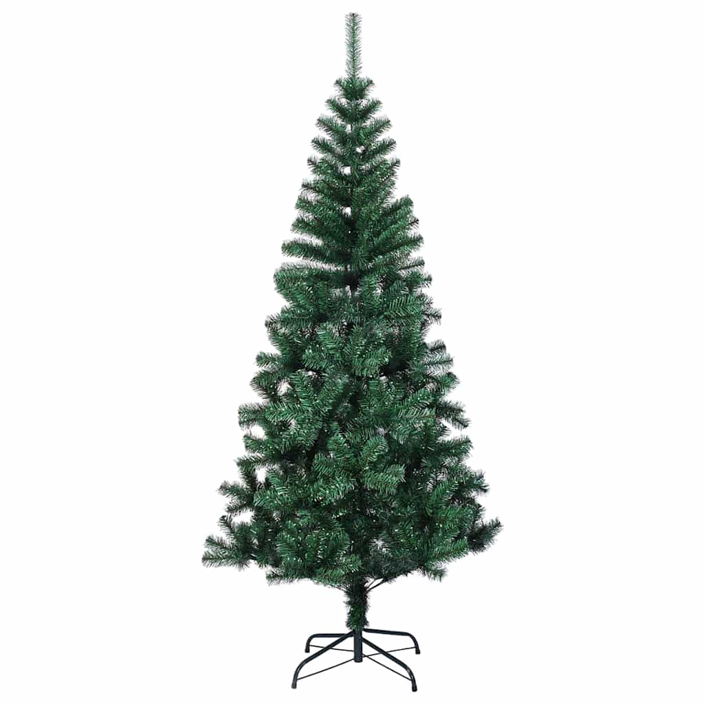 vidaXL Künstlicher vorbeleuchteter Weihnachtsbaum Grün 120 cm
