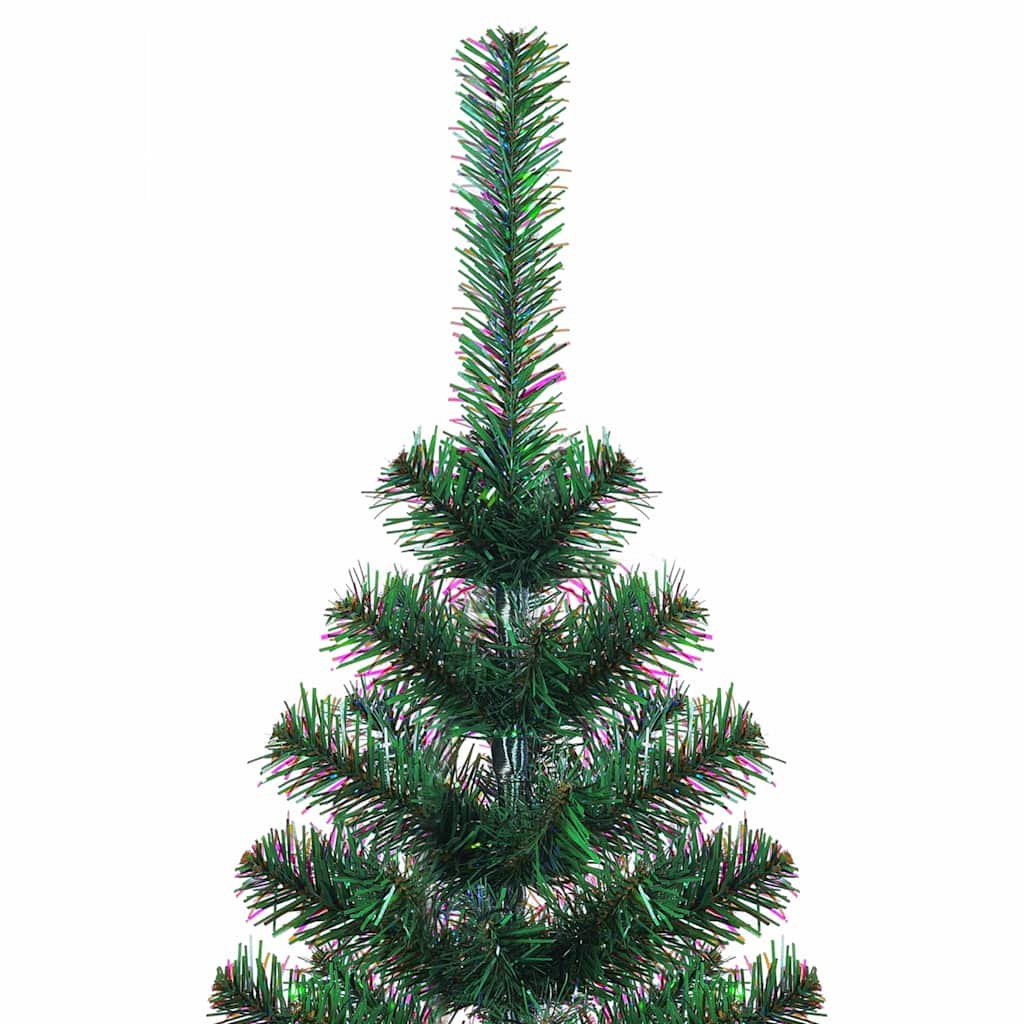 vidaXL Künstlicher vorbeleuchteter Weihnachtsbaum Grün 120 cm