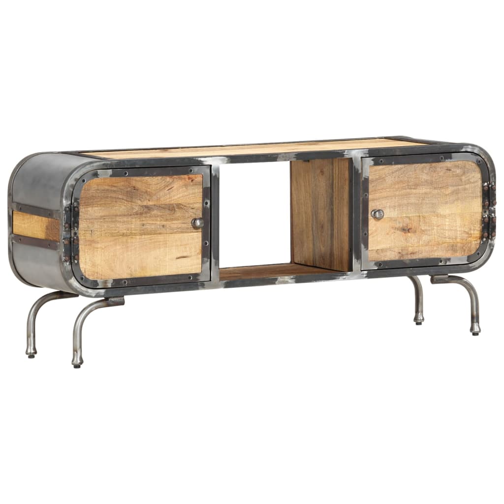 vidaXL TV-Schrank 110x30x42 cm Massivholz Mango