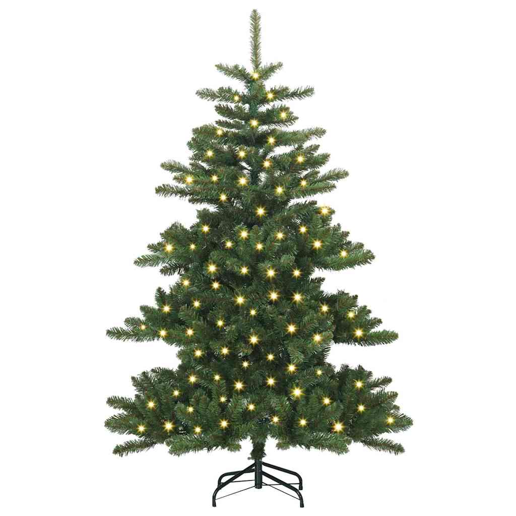 vidaXL Künstlicher klappbarer Weihnachtsbaum Grün 150 cm PVC und Stahl