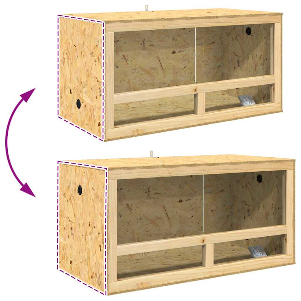 vidaXL Terrarium Braun 100 x 50 x 100 cm OSB