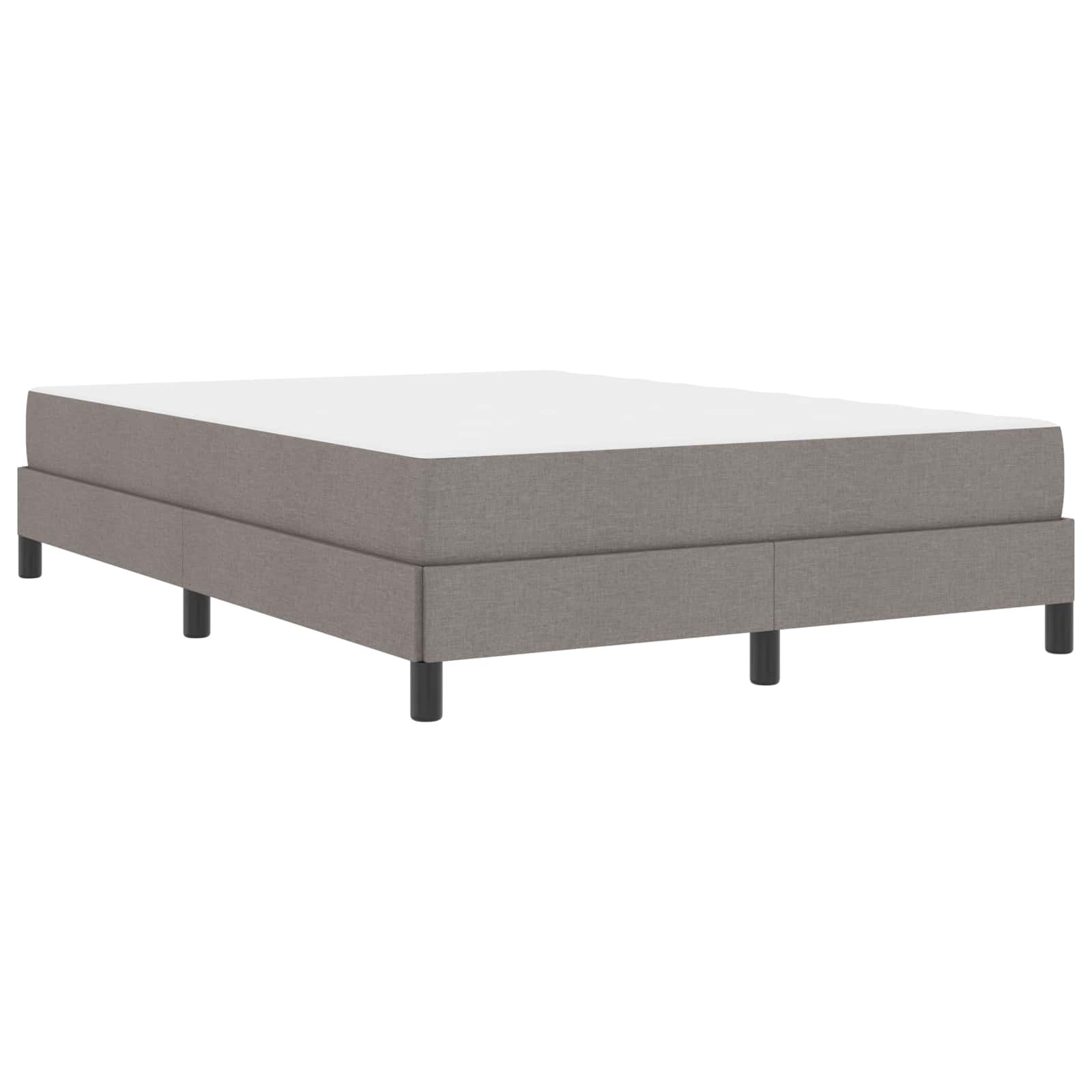 vidaXL Boxspringbett mit Matratze Hellgrau 80 x 200 cm Stoff