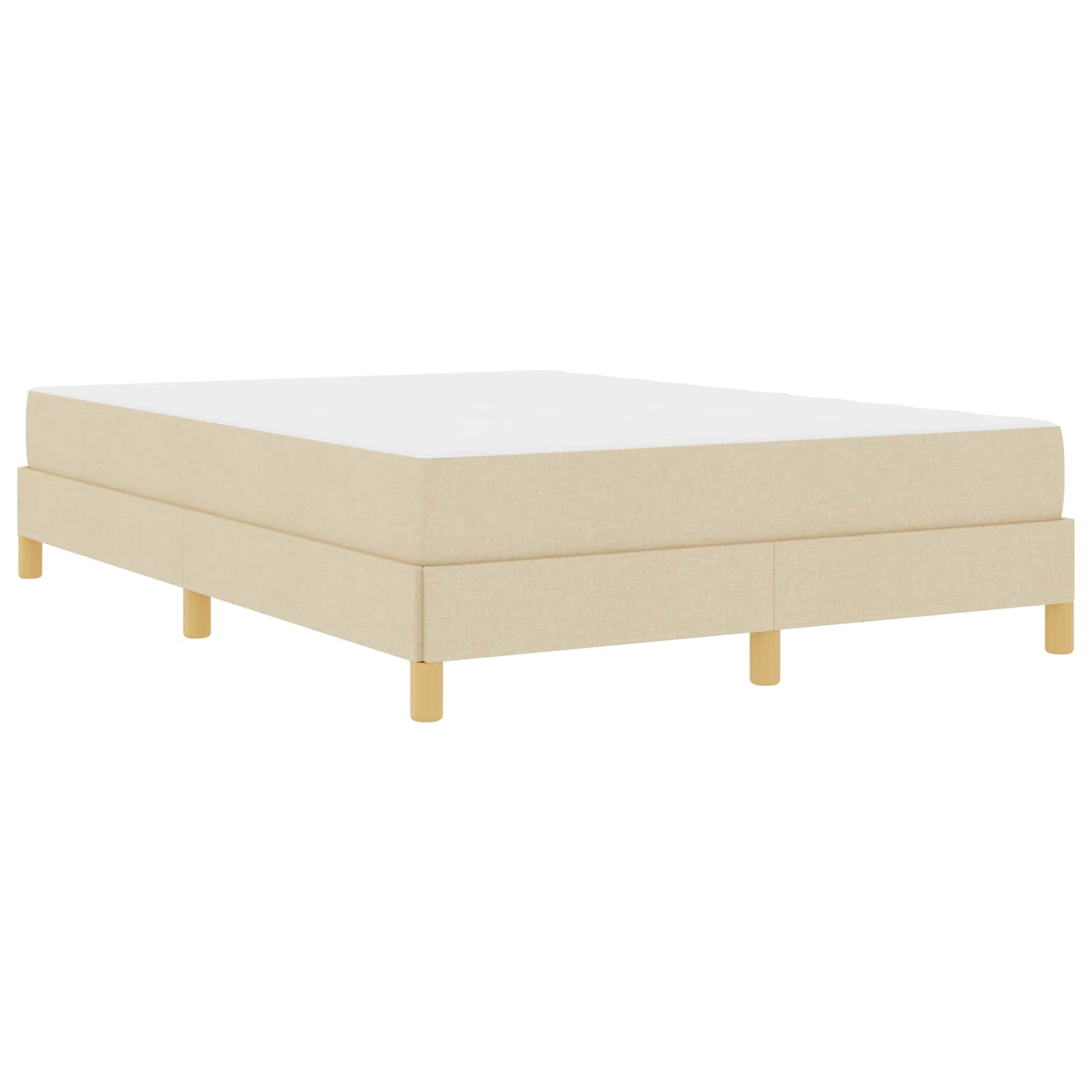 vidaXL Boxspringbett mit Matratze Hellgrau 80 x 200 cm Stoff