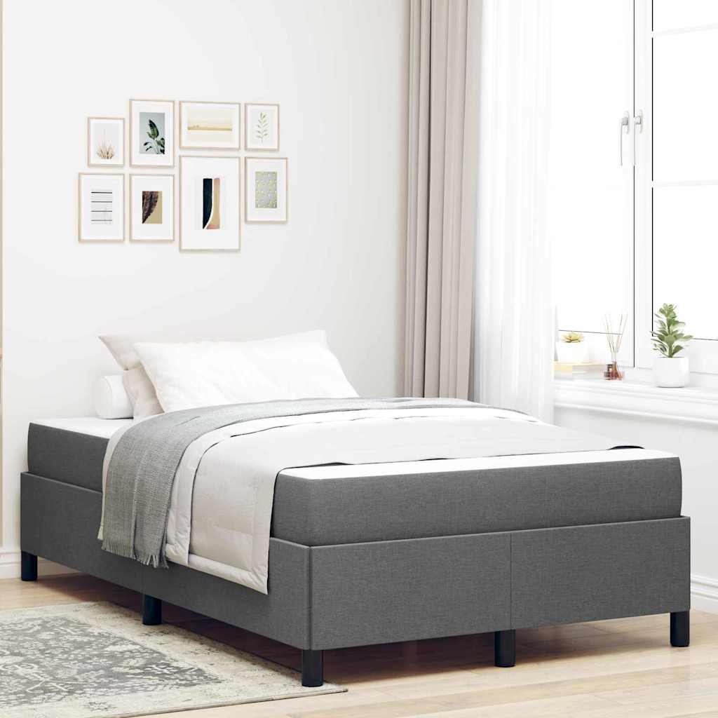 vidaXL Boxspringbett Hellgrau 80 x 200 cm Stoff