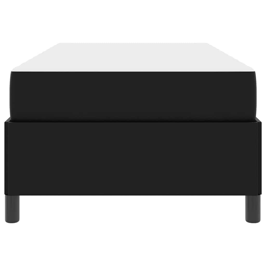 vidaXL Bettrahmen mit Matratze Schwarz 80 x 200 cm Stoff
