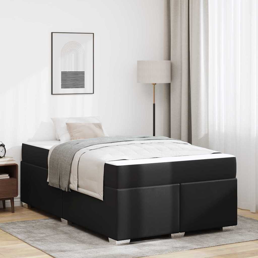 vidaXL Bettrahmen mit Matratze Schwarz 80 x 200 cm Stoff