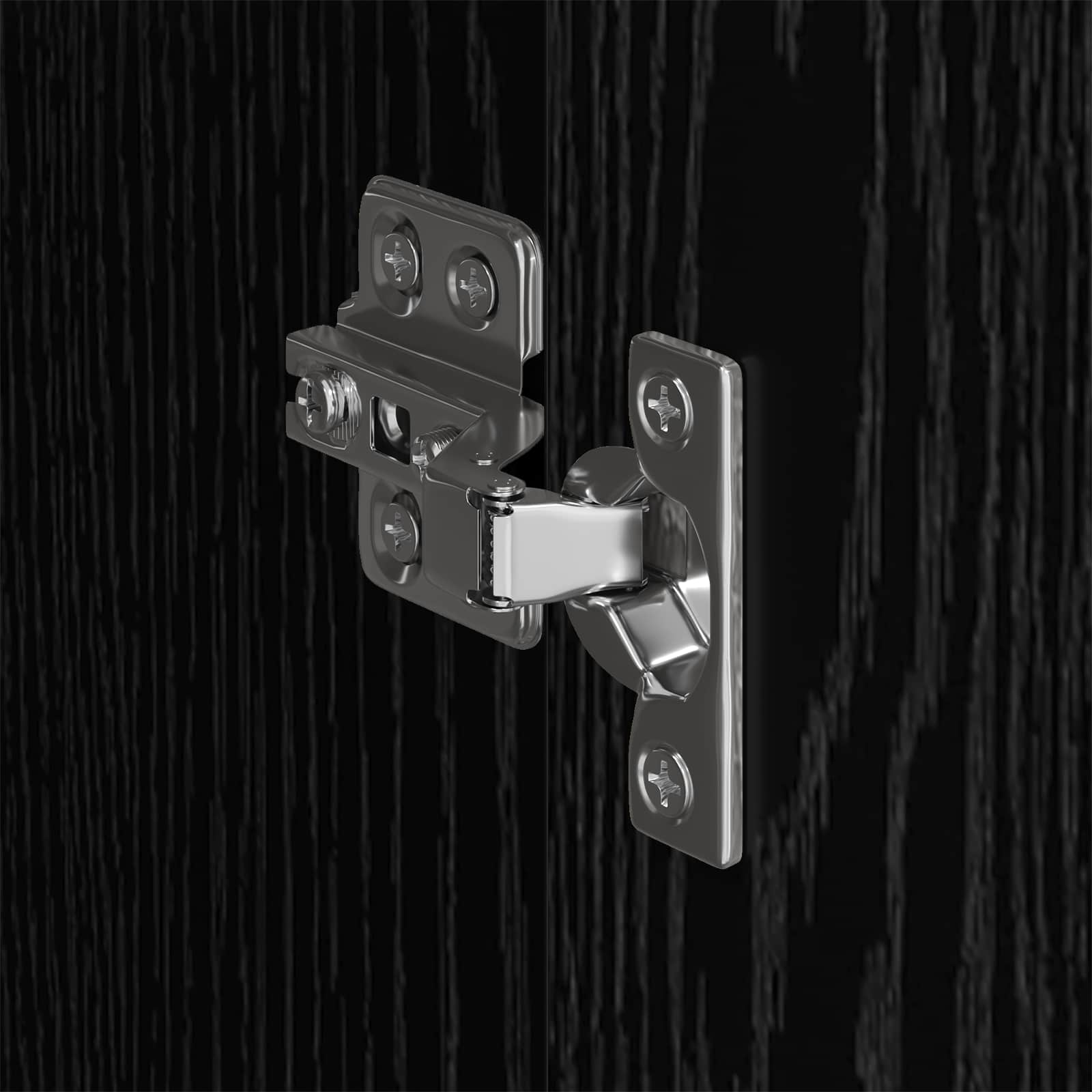 vidaXL Warderobe mit Tür 2 pcs Schwarz Eichen-Optik 50 x 50 x 200 cm