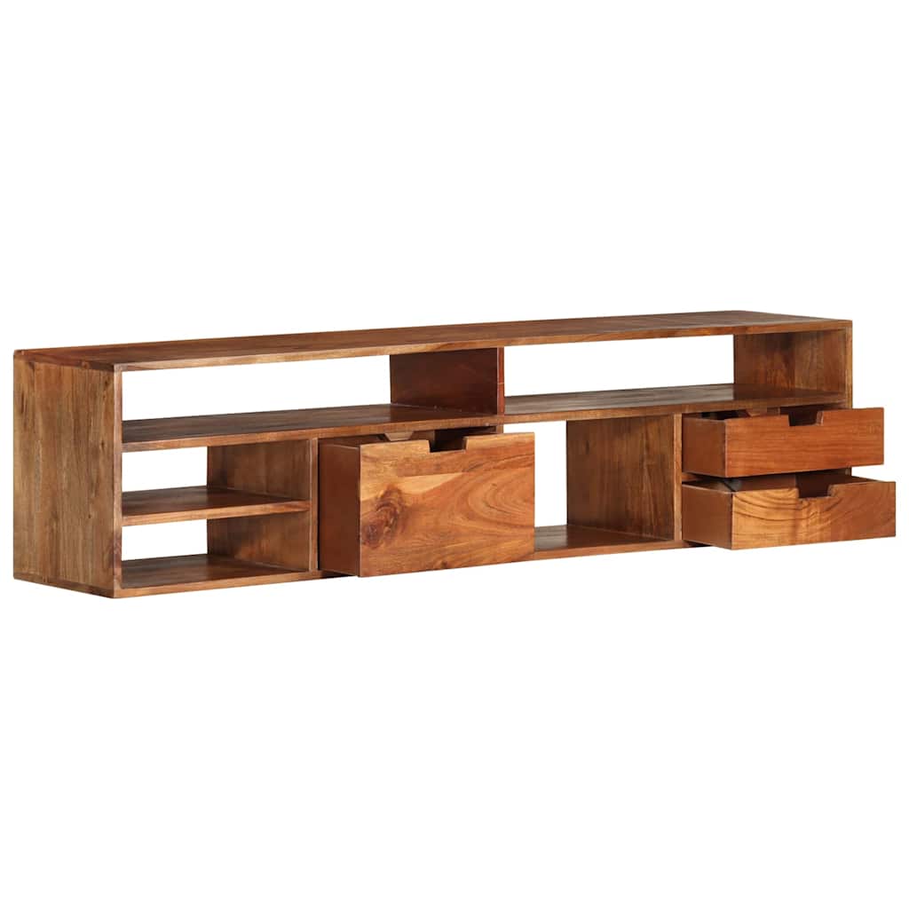 vidaXL TV-Schrank 140x30x35 cm Massivholz Akazie