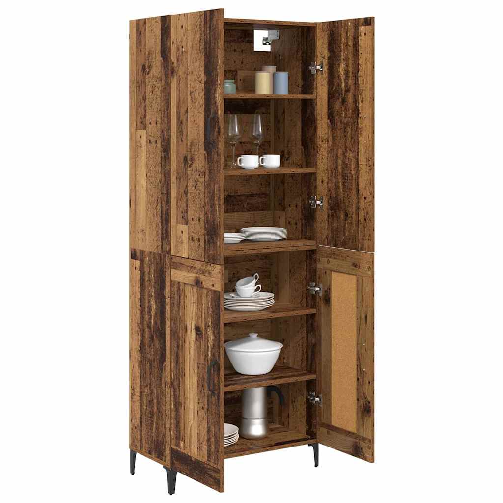 vidaXL Highboard Altholz 69,5 x 34 x 180 cm Holzwerkstoff