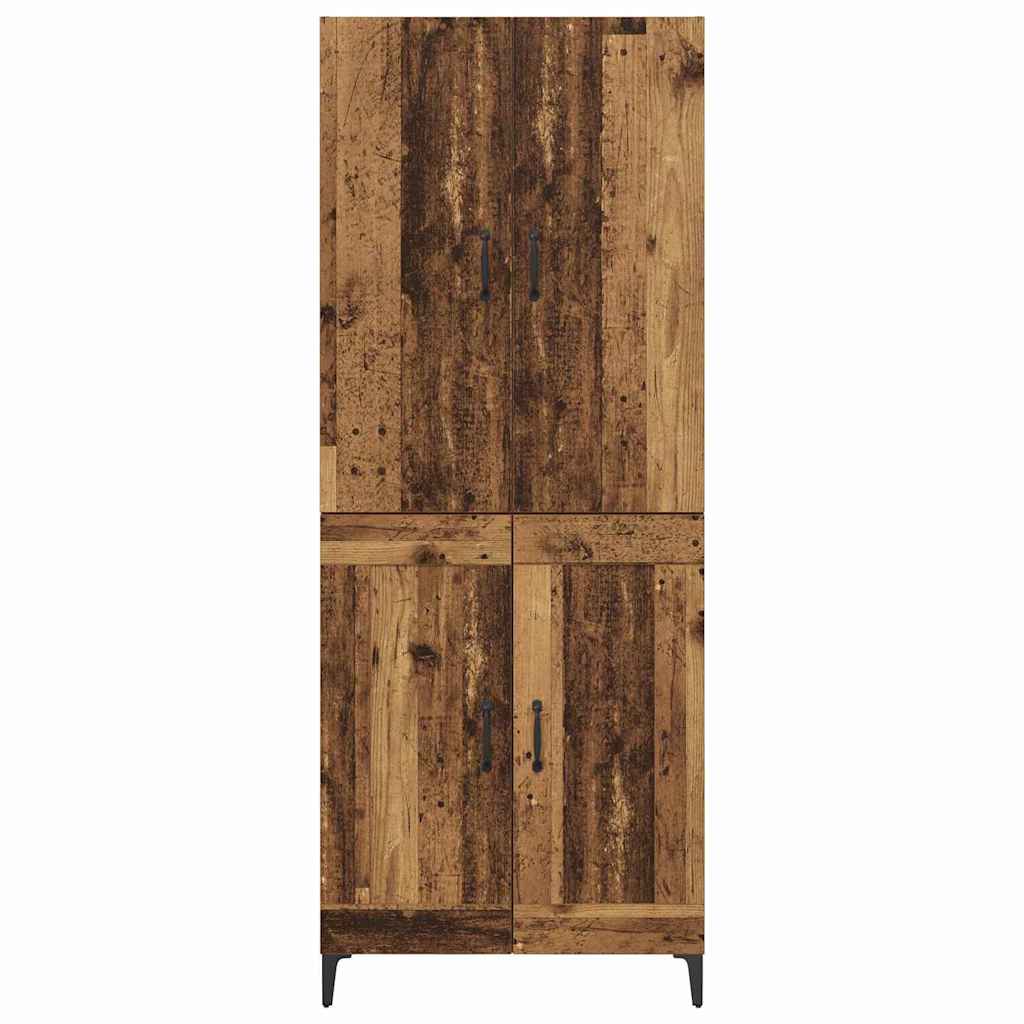 vidaXL Highboard Altholz 69,5 x 34 x 180 cm Holzwerkstoff