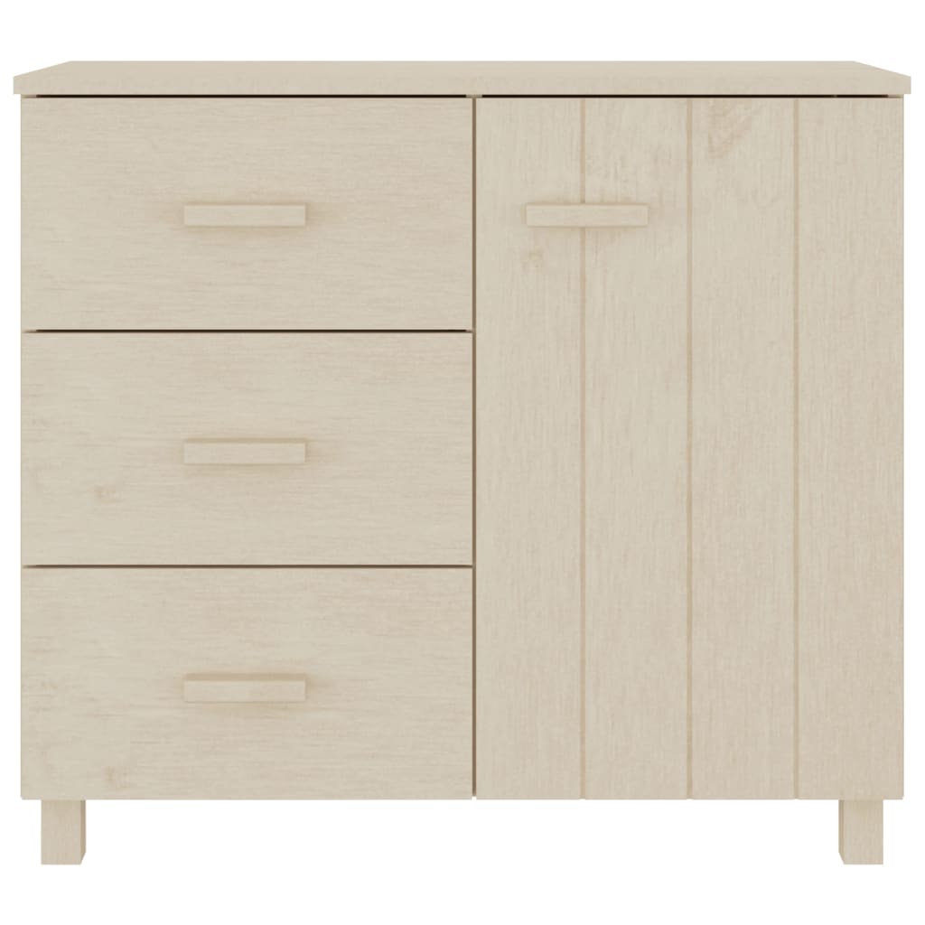 vidaXL Sideboard HAMAR Honigbraun 90x40x80 cm Massivholz Kiefer