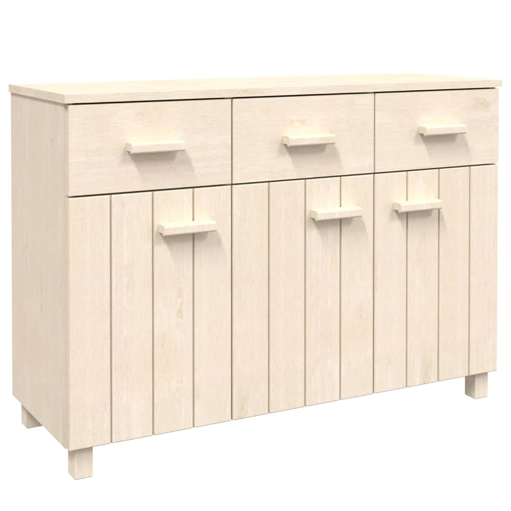 vidaXL Sideboard HAMAR Honigbraun 113x40x80 cm Massivholz Kiefer
