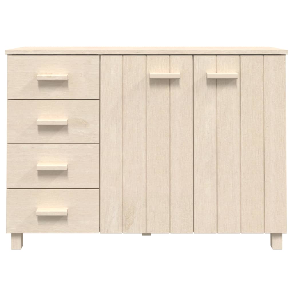 vidaXL Sideboard HAMAR Honigbraun 113x40x80 cm Massivholz Kiefer