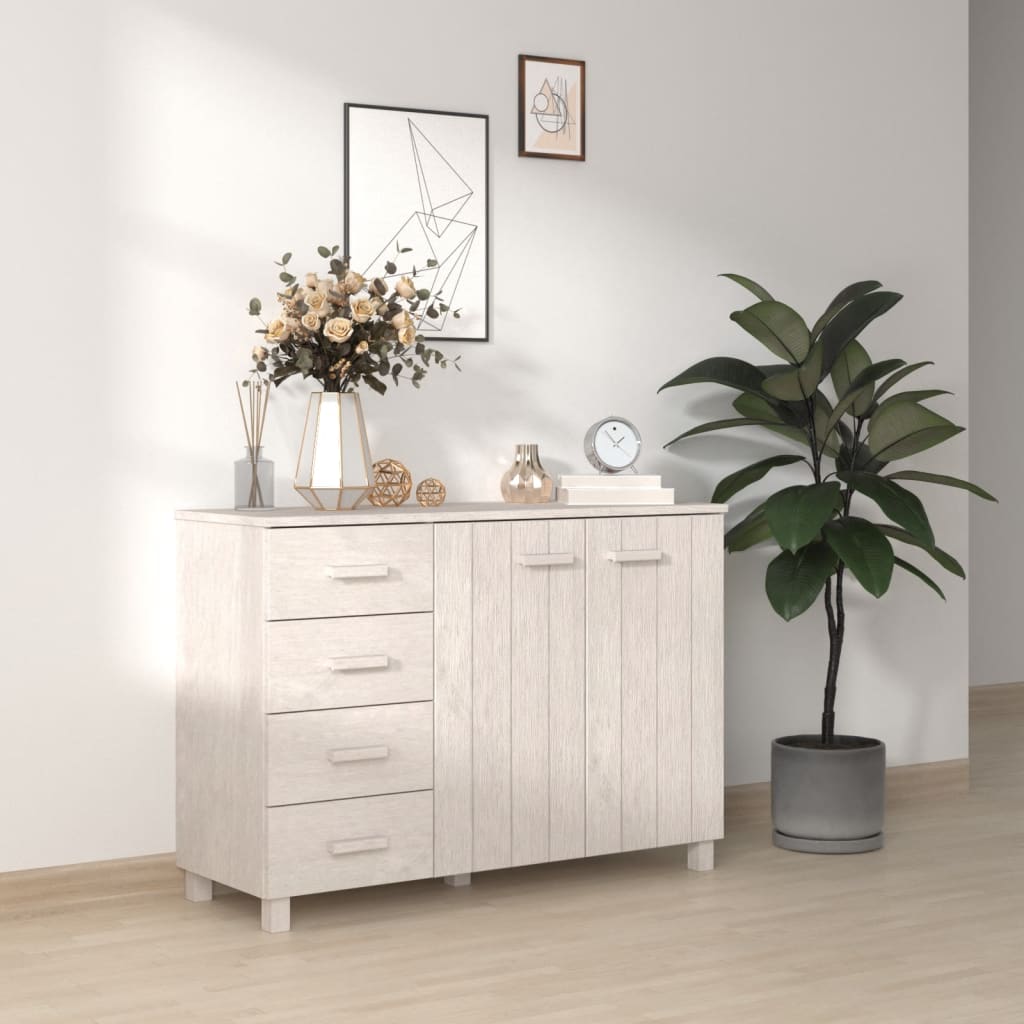 vidaXL Sideboard HAMAR Honigbraun 113x40x80 cm Massivholz Kiefer