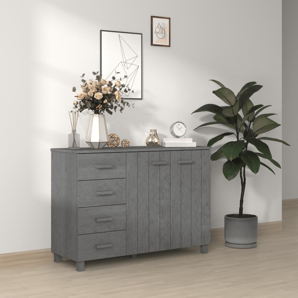 vidaXL Sideboard HAMAR Honigbraun 113x40x80 cm Massivholz Kiefer