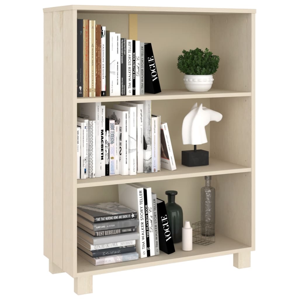 vidaXL Bücherschrank HAMAR Honigbraun 85x35x112 cm Massivholz Kiefer