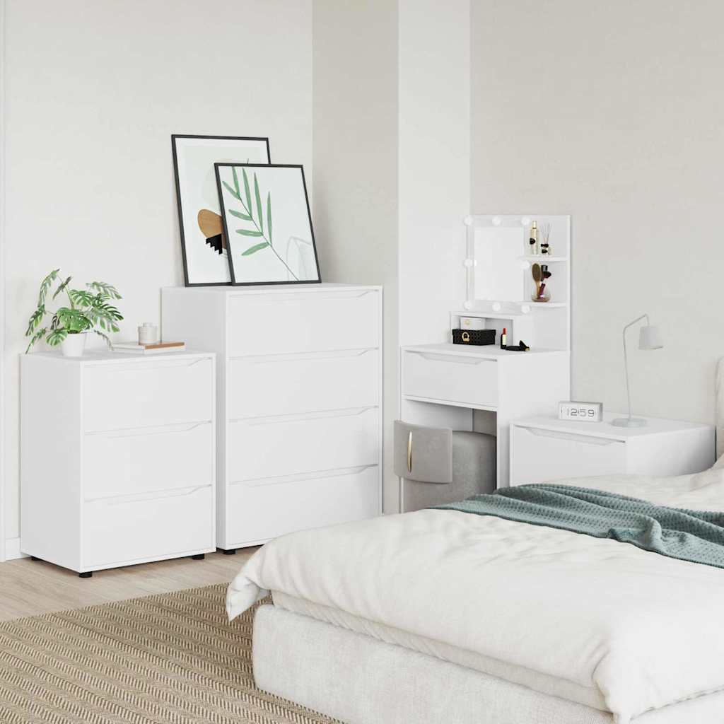 vidaXL Stauraumschränke 2 pcs Weiß 80 x 48 x 105 cm Holzwerkstoff