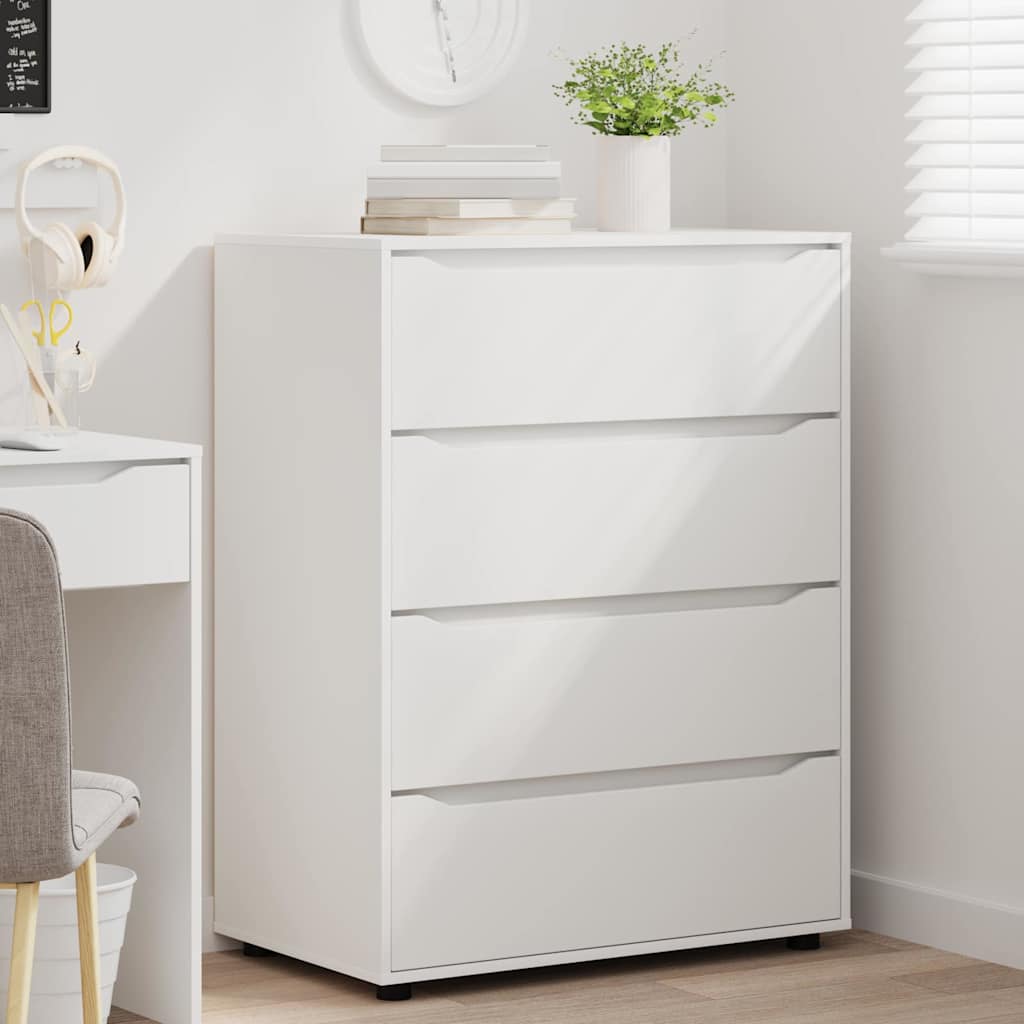 vidaXL Stauraumschränke 2 pcs Weiß 80 x 48 x 105 cm Holzwerkstoff