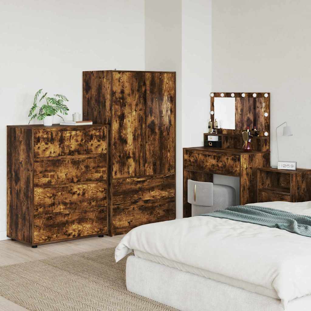 vidaXL Stauraumschränke 2 pcs Weiß 80 x 48 x 105 cm Holzwerkstoff