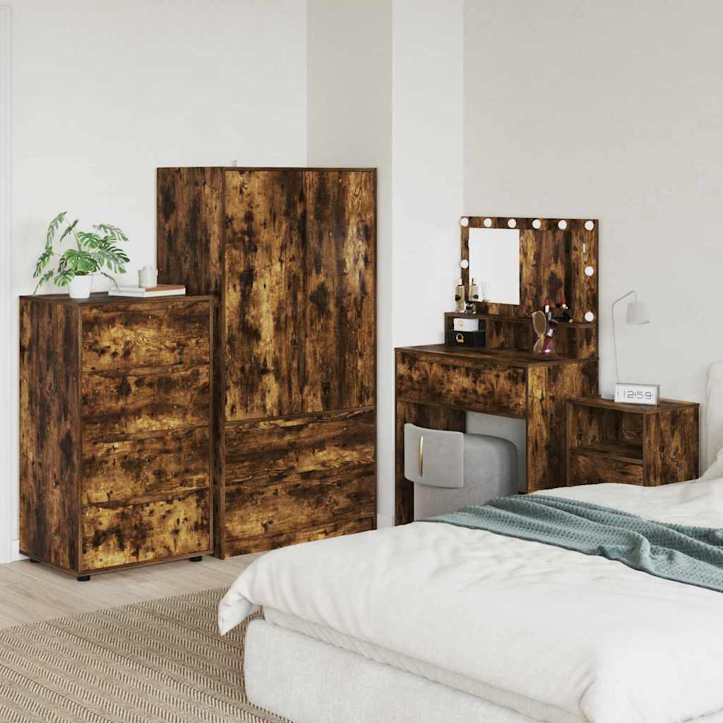 vidaXL Stauraumschränke 2 pcs Weiß 80 x 48 x 105 cm Holzwerkstoff