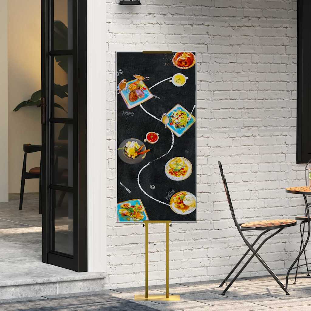 vidaXL Messestände 2 pcs Schwarz 30 x 24 x 208 cm Eisen