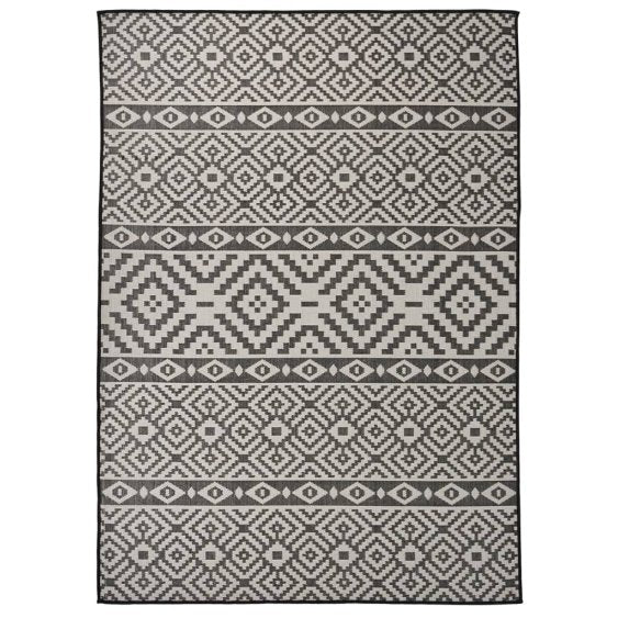 vidaXL Outdoor-Teppich Flachgewebe 80x250 cm Grau