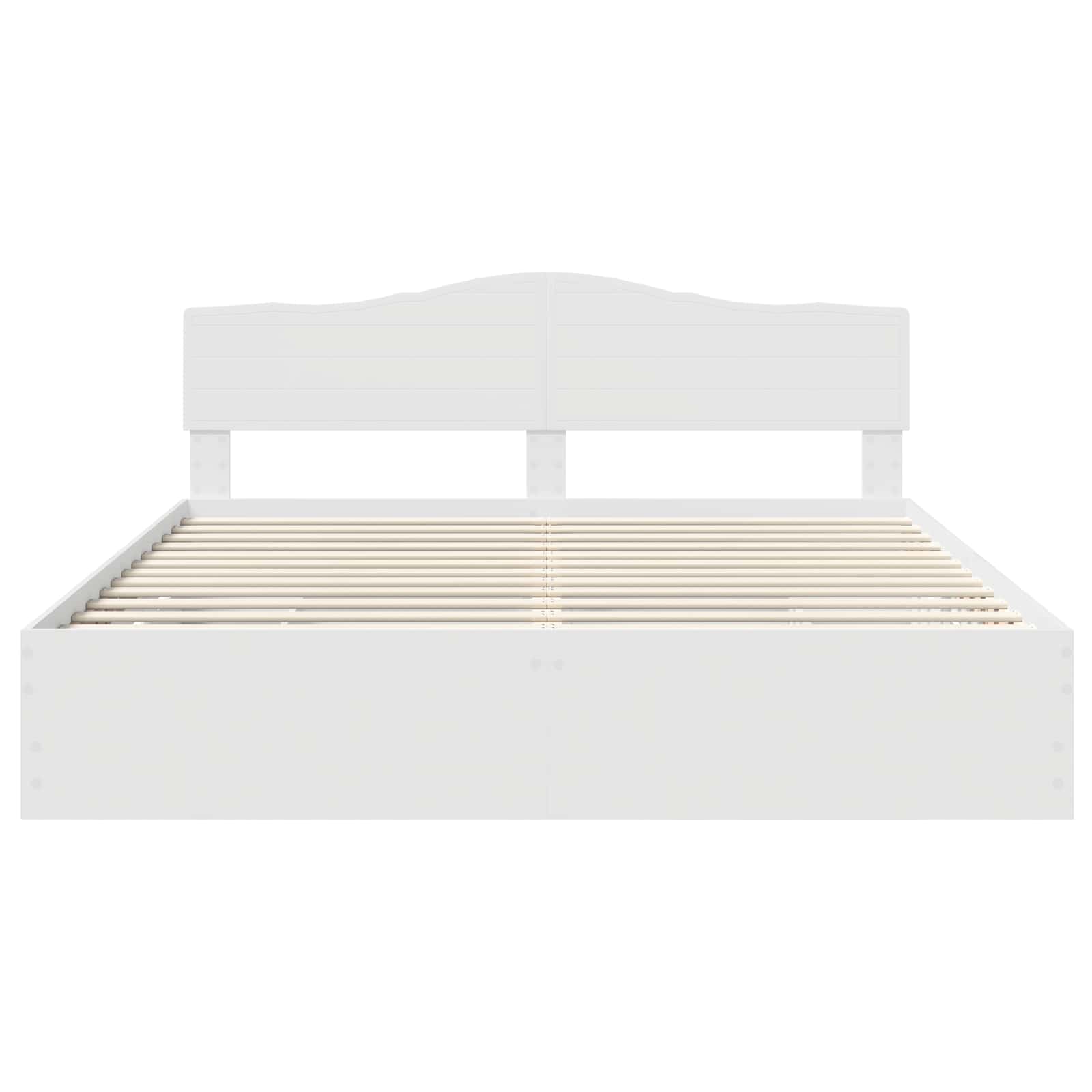 vidaXL Bettrahmen mit Schubladen Weiß 200 x 200 cm Ingenieurs Holz