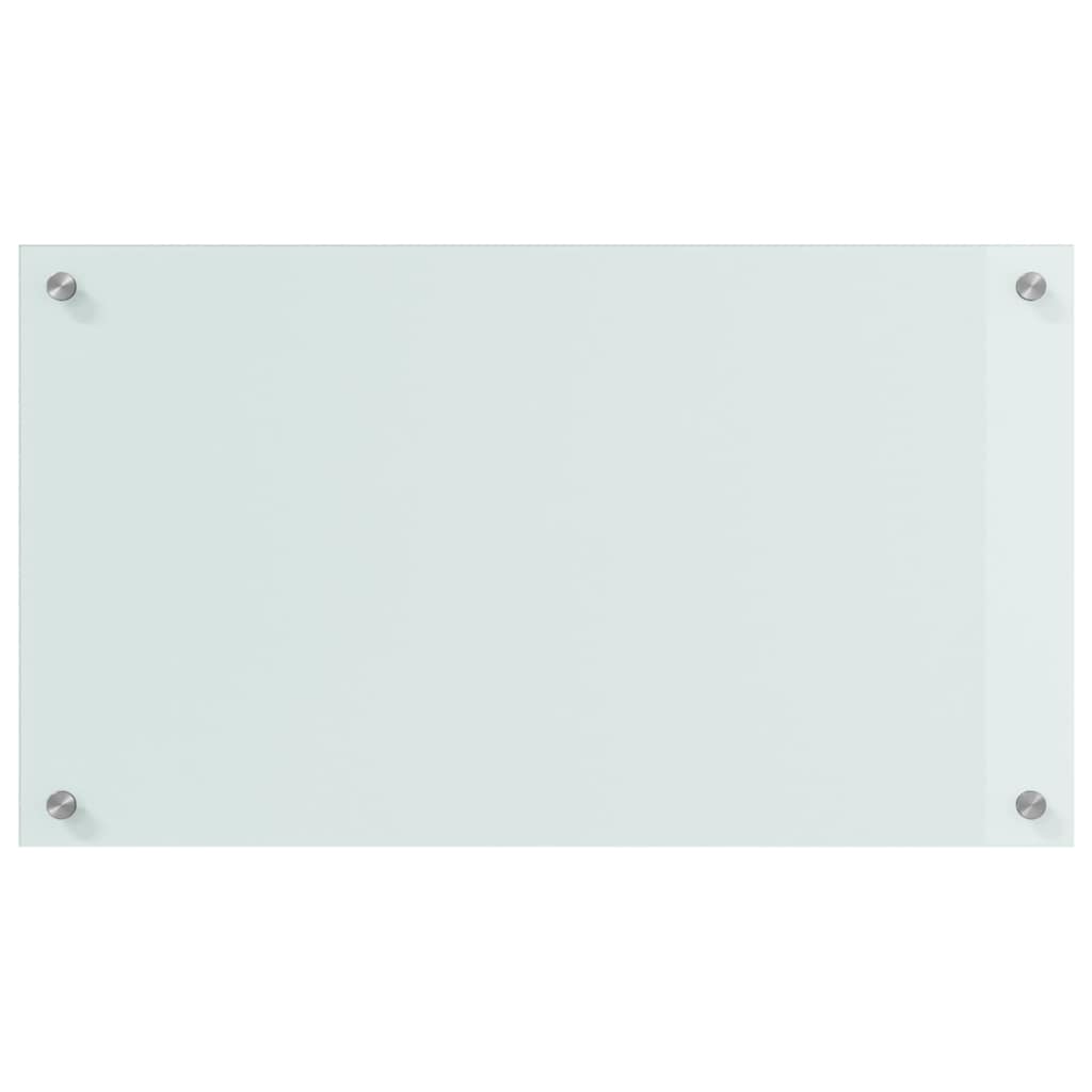vidaXL Küchenrückwand 2 pcs Weiß 70 x 40 cm Gehärtetes Glas