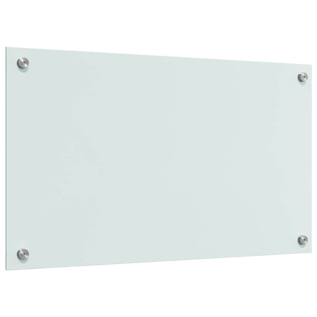 vidaXL Küchenrückwand 2 pcs Weiß 70 x 40 cm Gehärtetes Glas