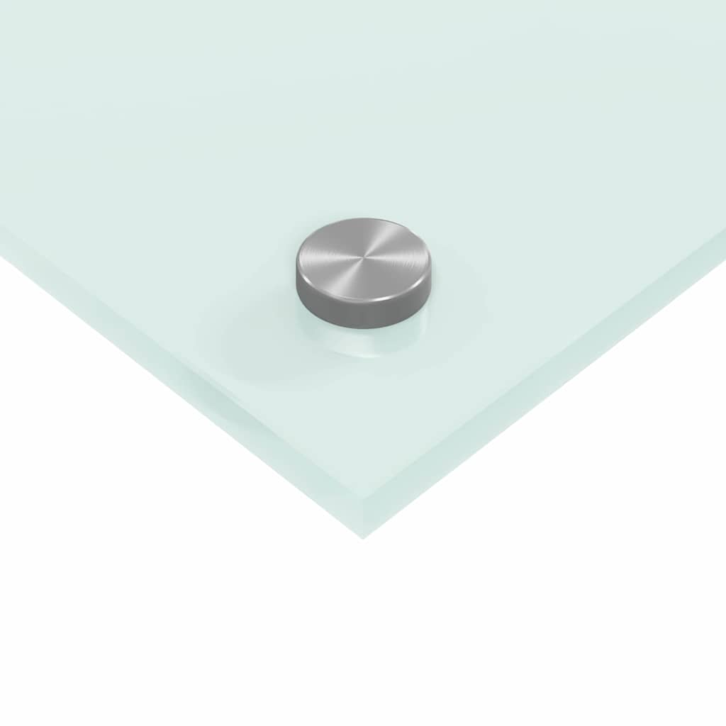 vidaXL Küchenrückwand 2 pcs Weiß 70 x 40 cm Gehärtetes Glas