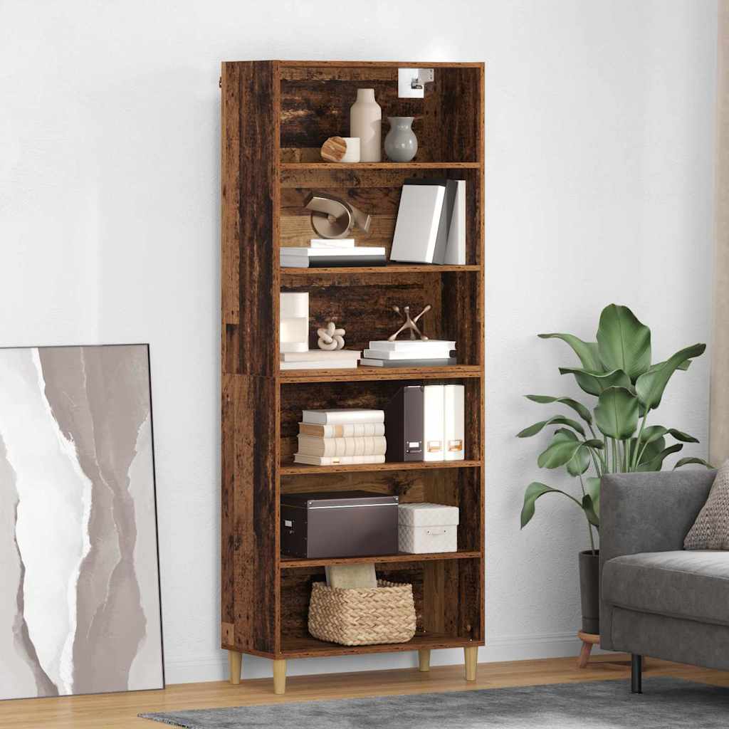 vidaXL Highboard Altholz 69,5 x 32,5 x 180 cm Holzwerkstoff