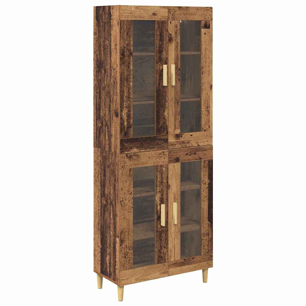 vidaXL Highboard Altholz 69,5 x 34 x 180 cm Holzwerkstoff
