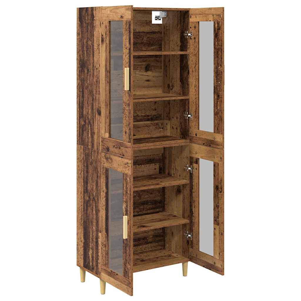 vidaXL Highboard Altholz 69,5 x 34 x 180 cm Holzwerkstoff