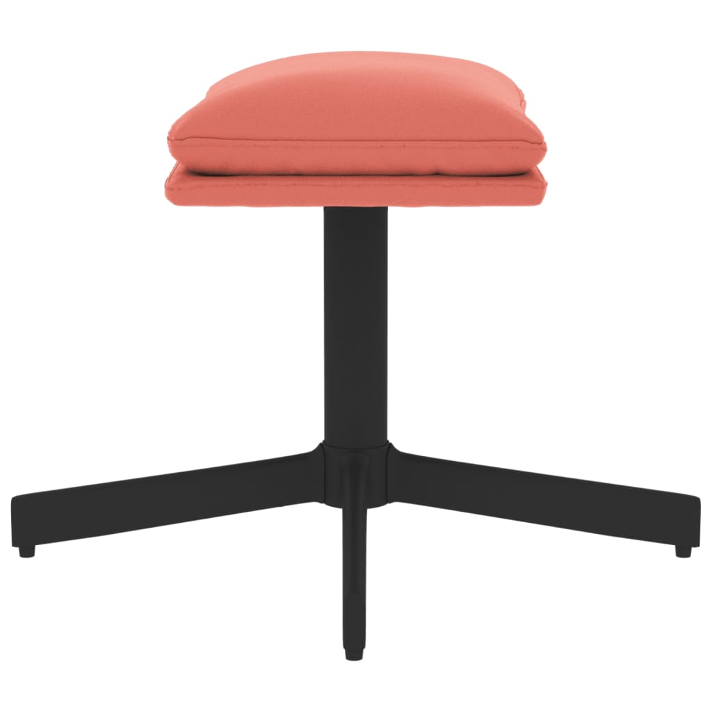 vidaXL Fußhocker Rosa 60x60x36 cm Samt
