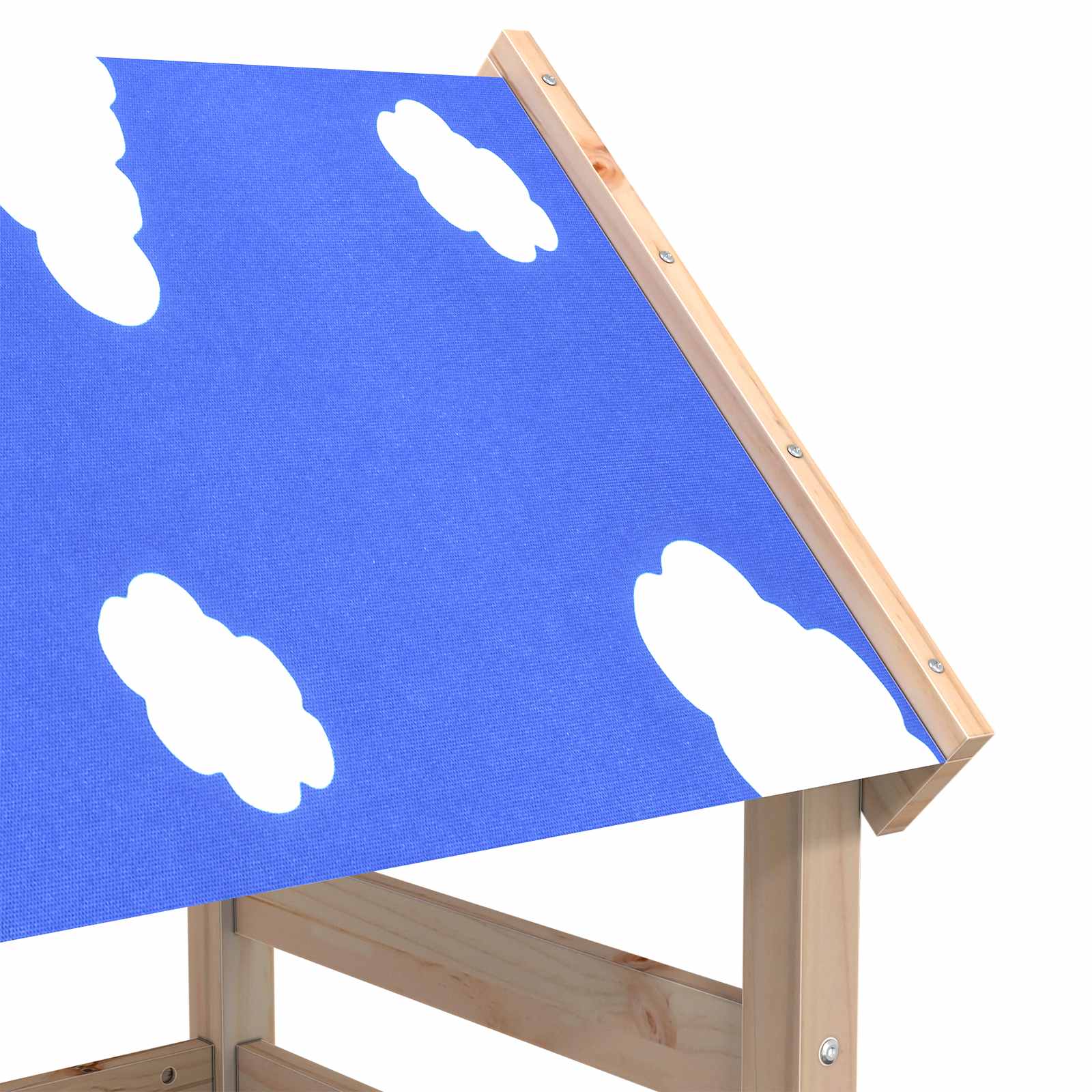 vidaXL Spielturm Braun 110,5 x 52,5 x 215 cm Massives Kiefernholz