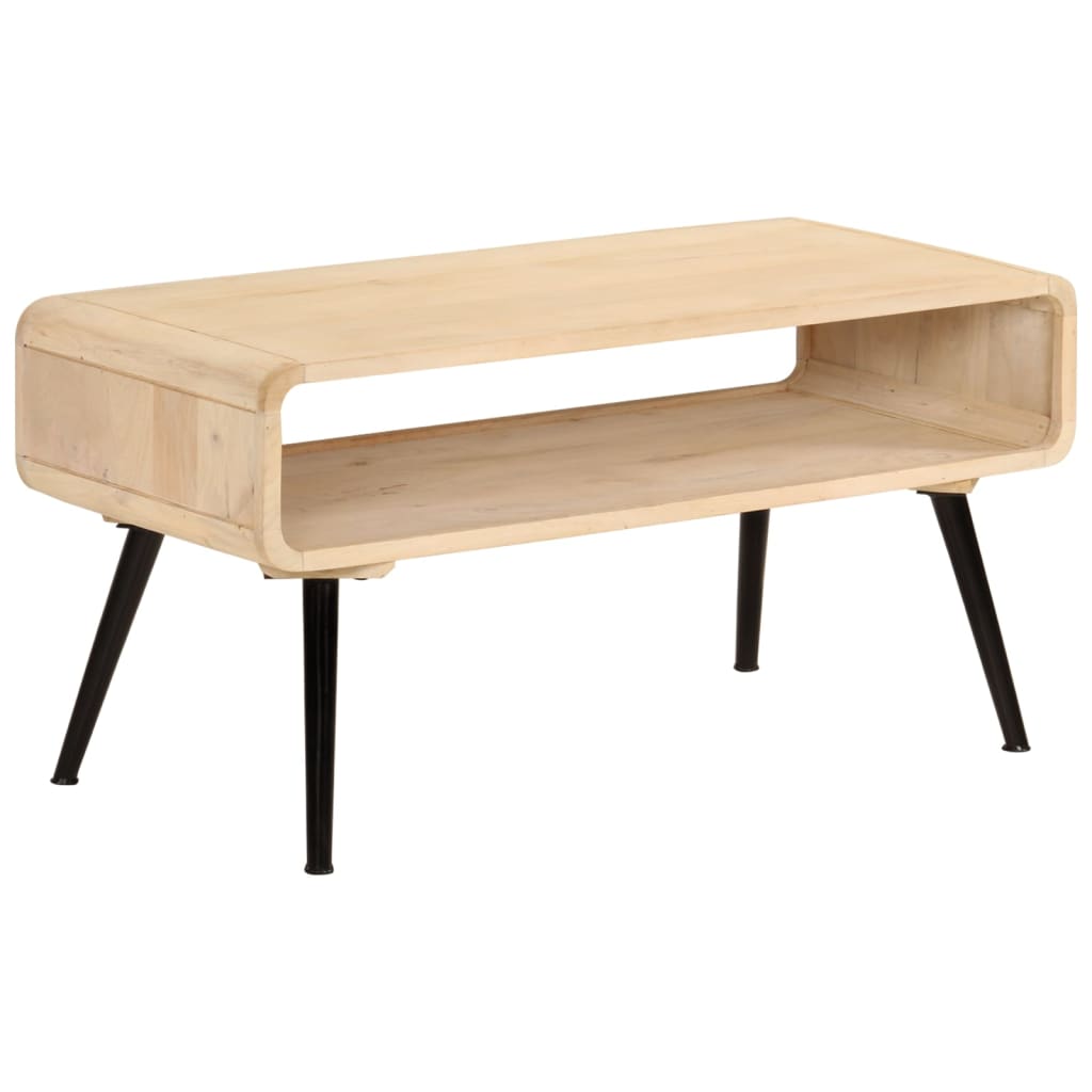 vidaXL Couchtisch 95x40x45 cm Massivholz Mango