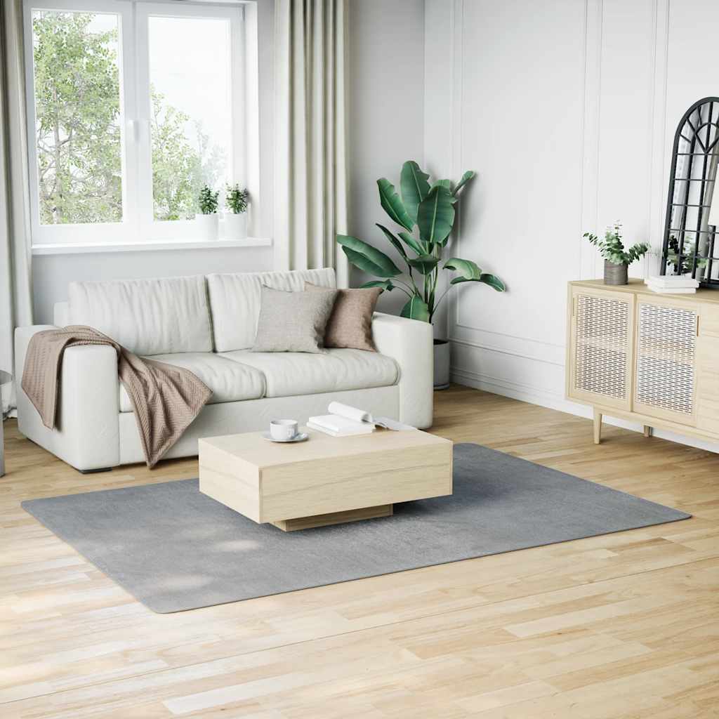 vidaXL Teppich Waschbar Flauschig Kurzflor 160x230 Rutschfest Schwarz