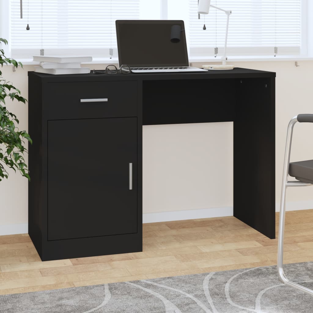vidaXL Schreibtisch mit Schublade und Schrank Eiche 100x40x73 cm