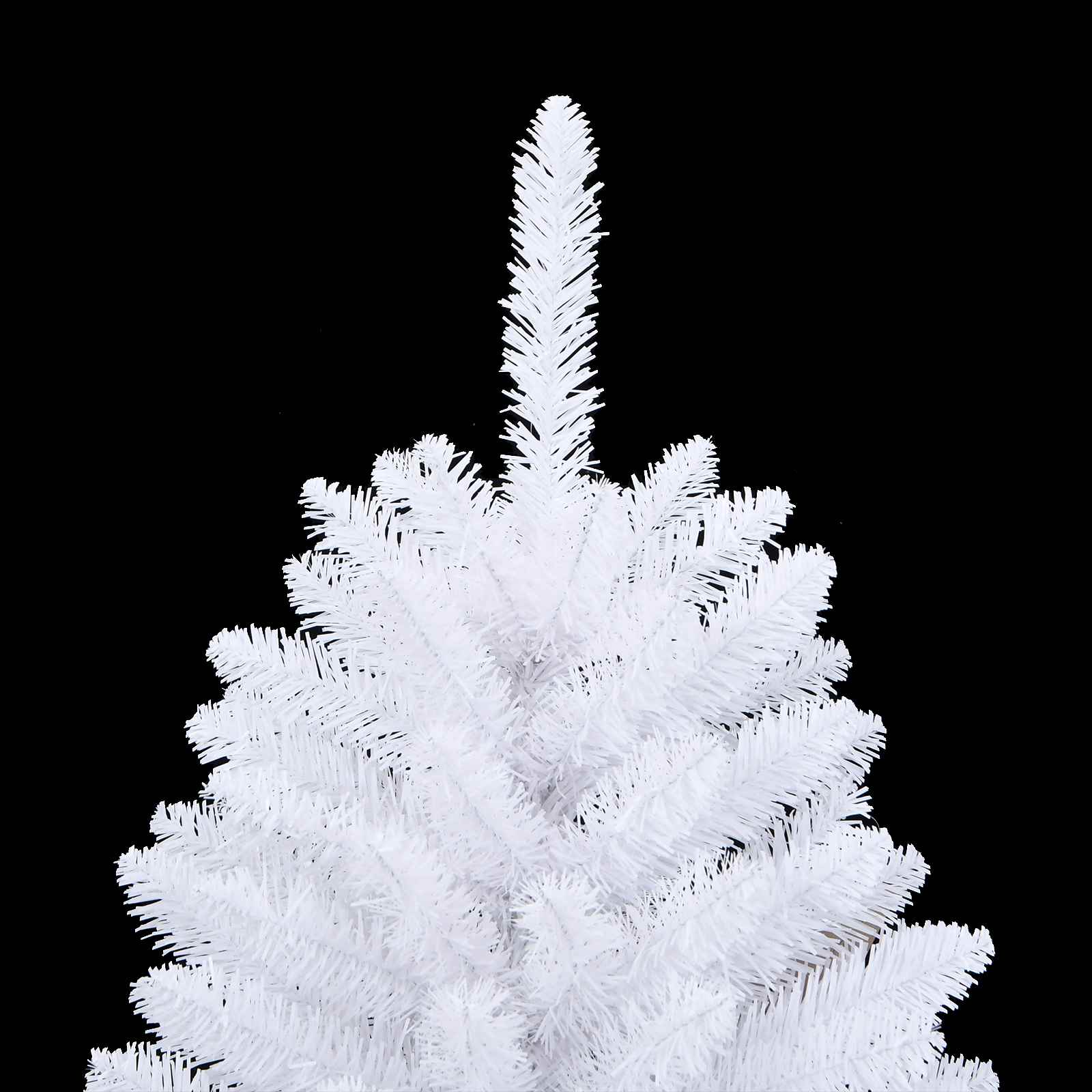 vidaXL Künstlicher klappbarer Weihnachtsbaum Weiß 120 cm PVC und Stahl