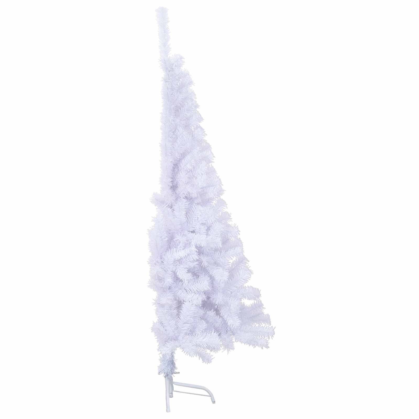 vidaXL Künstlicher Weihnachtsbaum Weiß 120 cm PVC und Stahl