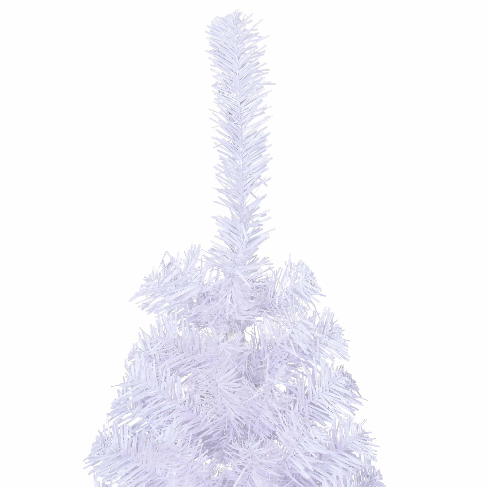 vidaXL Künstlicher Weihnachtsbaum Weiß 120 cm PVC und Stahl