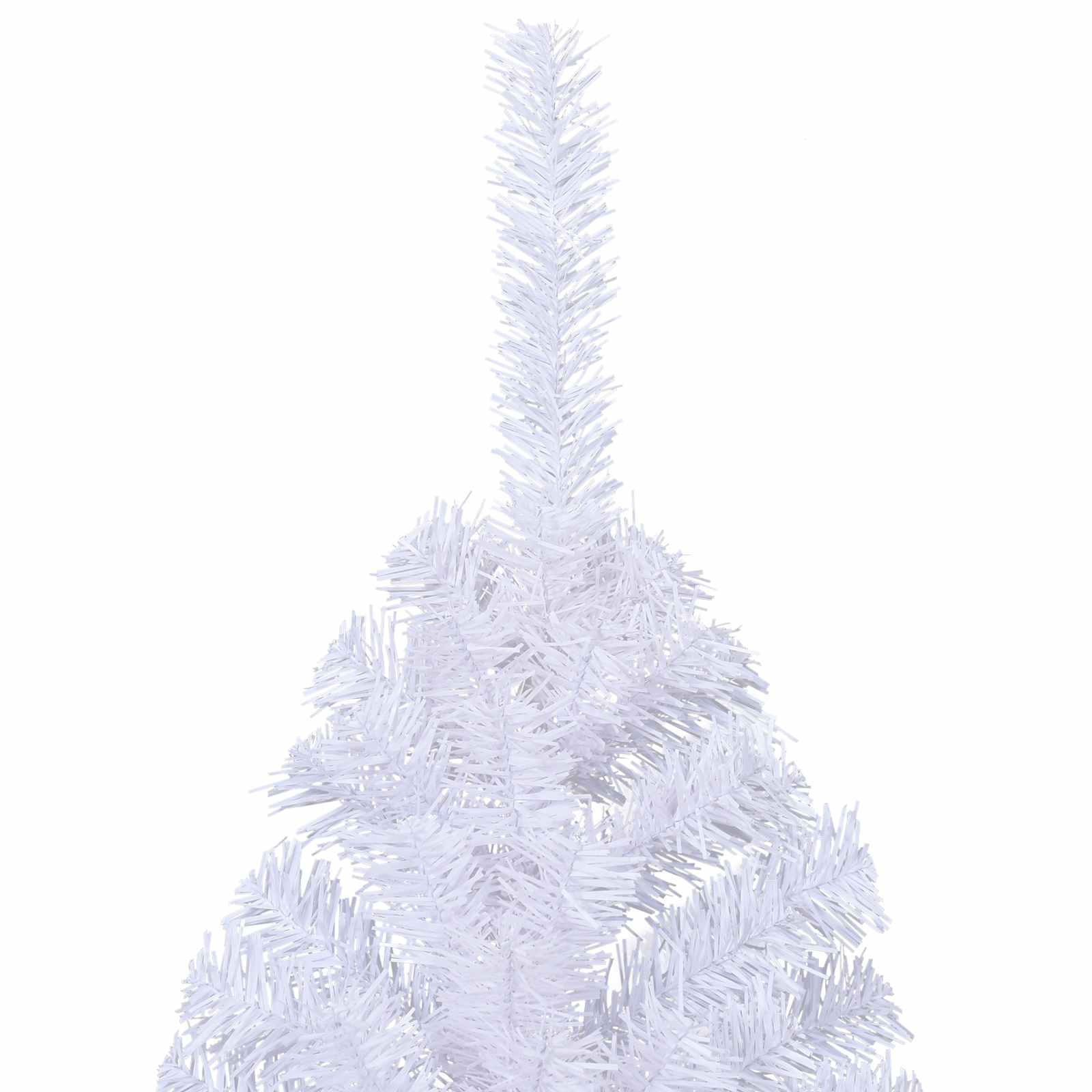 vidaXL Künstlicher Weihnachtsbaum Weiß 240 cm PVC und Stahl