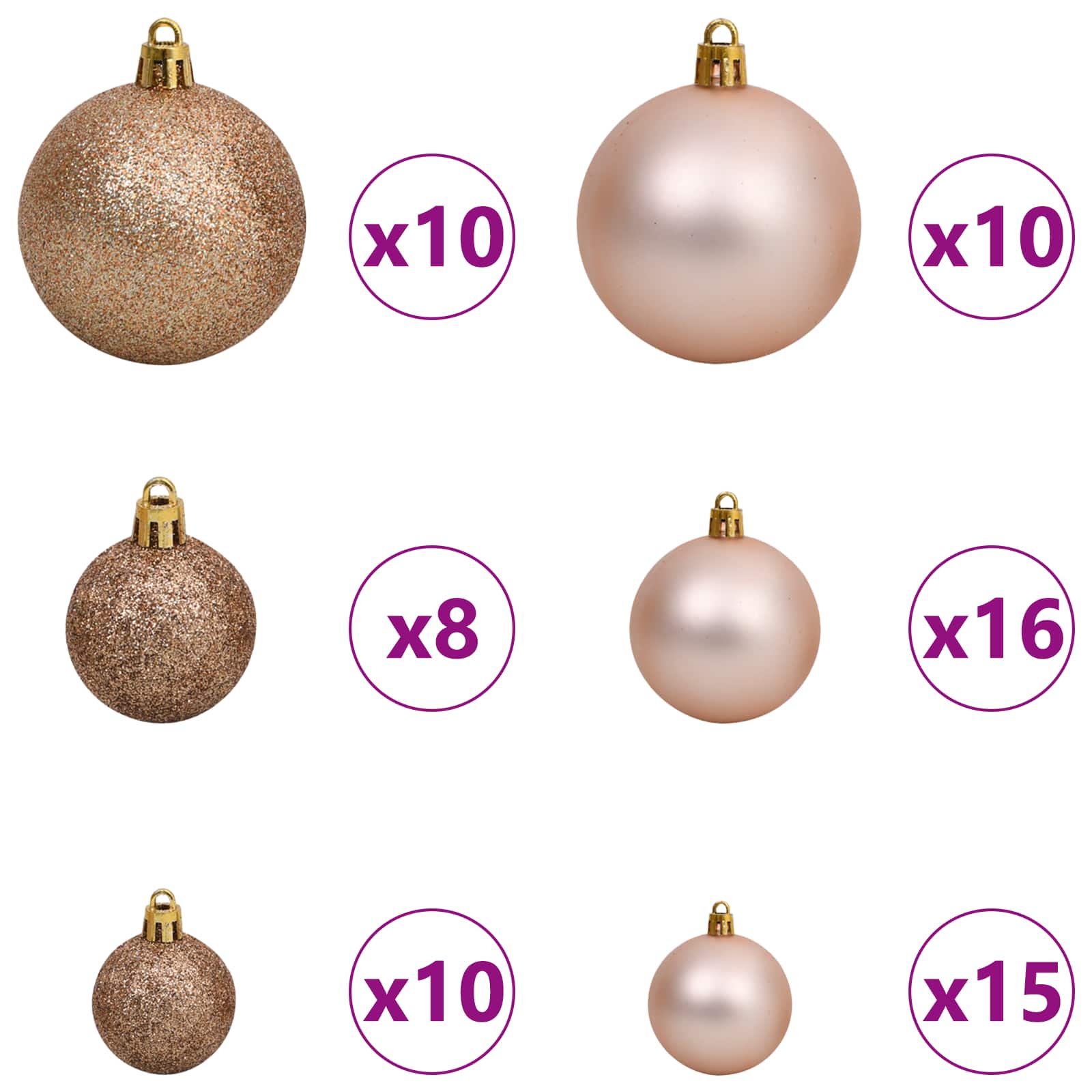 vidaXL Künstlicher Weihnachtsbaum Weiß 240 cm PVC und Stahl