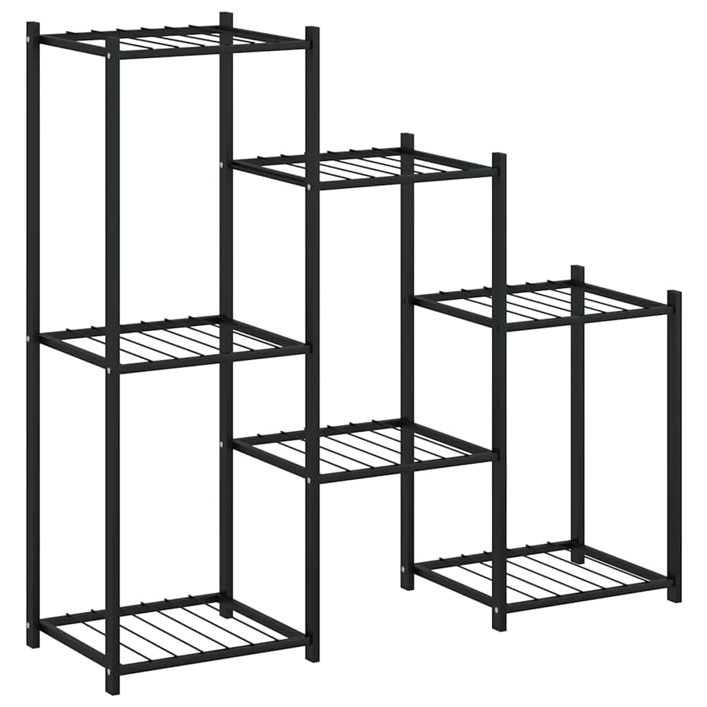 vidaXL Blumenständer 83x25x80 cm Schwarz Eisen